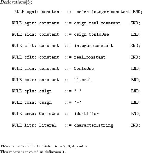 \begin{figure}\begin{flushleft}
\textit{Declarations}\textnormal{[3]}:
\begin{qu...
...o is invoked in definition \htmlref{1}{fwmacro:1}.}
\end{flushleft}
\end{figure}